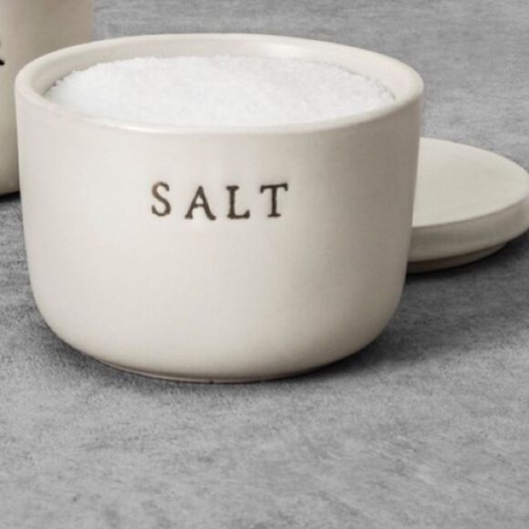 Hearth & Hand Salt Stoneware Container - Picture 2 of 5